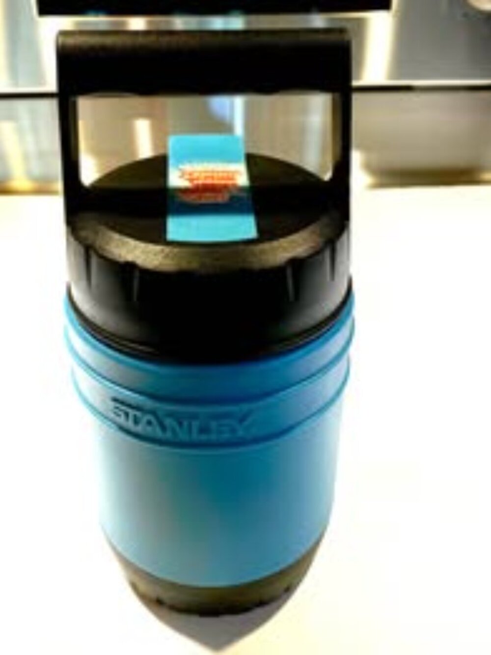 Stanley Thermos Wide Mouth 10 oz with Spoon and Storage Blue Travel Mug Hiking - Picture 3 of 3